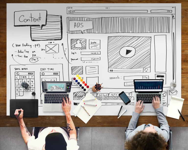 Content Creative Technology Planning Graphic Concept